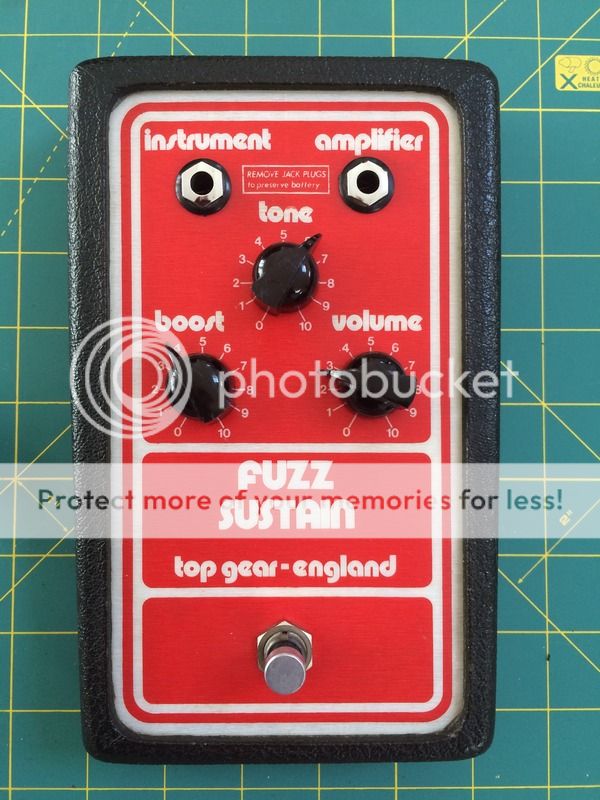 Top Gear Fuzz Sustain 3 knob